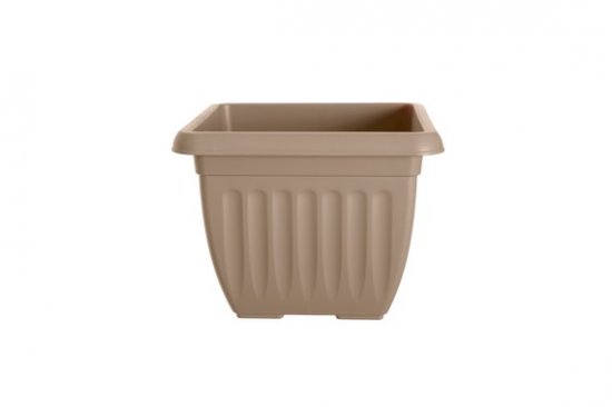 Whitefurze Athens Square 40cm Plastic Pot - Taupe