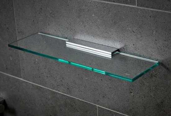 Miller Classic Glass Shelf 300mm - Chrome