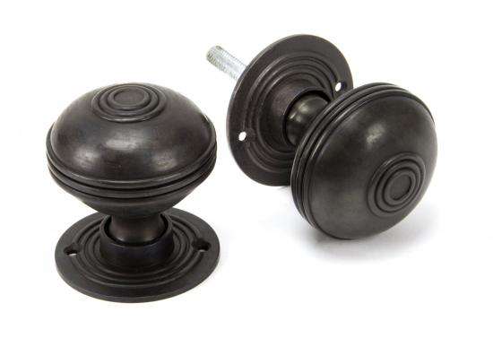 Aged Bronze 63mm Prestbury Mortice/Rim Knob Set