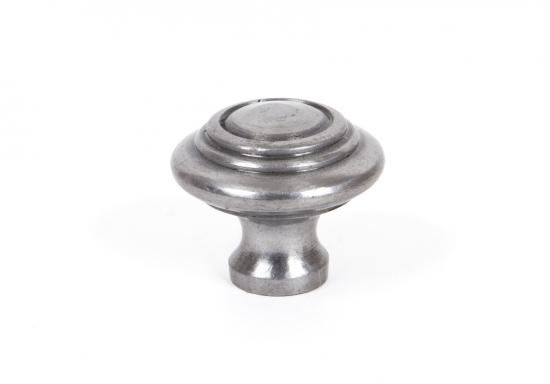 Natural Smooth Ringed Cabinet Knob - Small