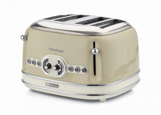 Ariete Vintage 4 Slice Toaster - Cream