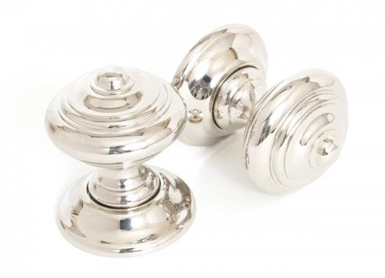 Polished Nickel Elmore Concealed Mortice Knob Set