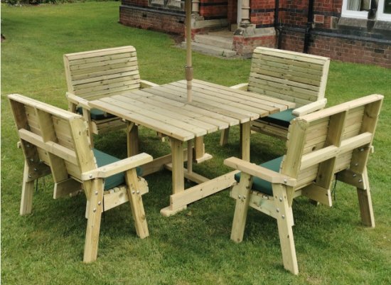 Churnet Valley Ergo 8 Seater Square Set