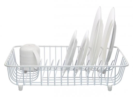 KitchenCraft Coated Dish Drainer White 44.5cm x 35cm