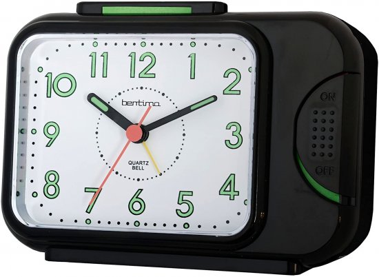 Acctim Sonnet Black Sweep Alarm Clock