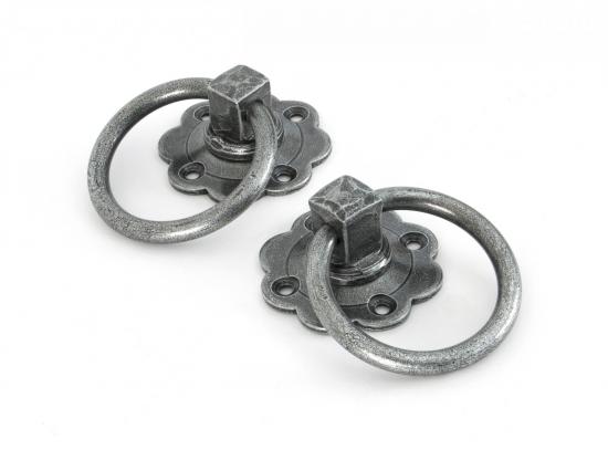 Pewter Ring Turn Handle Set