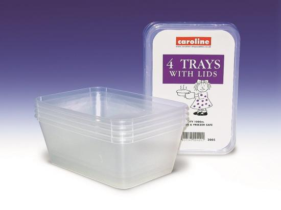 Caroline Packaging Plastic Tubs With Lids