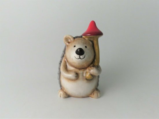 Giftware Trading Hedgehog with Mushroom Figure