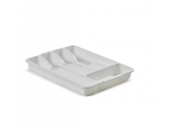 Whitefurze 35cm Cutlery Tray - White