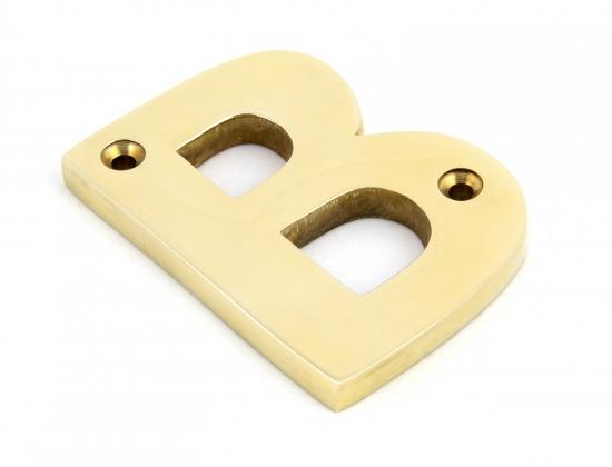 Polished Brass Letter B