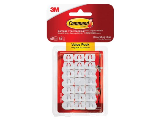 Command White Decorating Clips (Pack of 40)