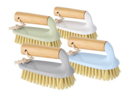 Bettina Bamboo Handled Scrub Brush - Assorted