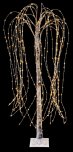 Premier Decorations Brown Flocked Willow Tree 1.5M 540 P/W LED