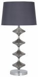 Pacific Lifestyle Gabby Metal and Grey Glass Table Lamp