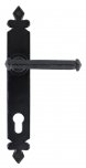 Black Tudor Lever Espag. Lock Set