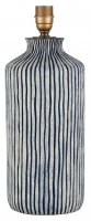 Pacific Lifestyle Bude Blue and White Stripe Stoneware Table Lamp