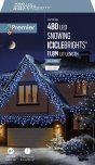 Premier Decorations Snowing IcicleBrights 480 LED with Timer - Blue & White