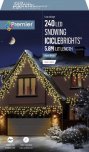 Premier Decorations Snowing IcicleBrights 240 LED with Timer - Warm White