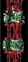 Premier Decorations 8 Section Foil Garland 2.7M x 33cm - Red & Green