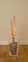 Premier Decorations Decorative Lit Twigs with 16 White LED 40cm - Gold