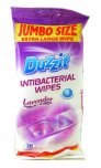 Duzzit Anti Bacterial Wipes x-large Lavender pack 30