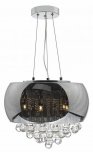 Dar Giselle 5 Light Pendant Smoked/ Clear