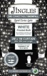 Jingles Connectable Snowfall Curtain Light 2 x 1M 240 LED - White