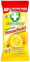 Green Sheild Antibacterial Household Surface Wipes (Pack of 70)